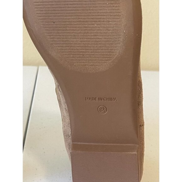 CP Shoes Womens Size 8.5 Ankle Boots Booties Brown Faux Suede - Picture 6 of 15